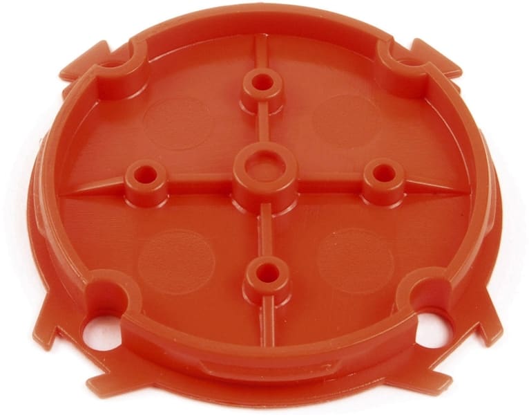 DIETZEL - PE-Betonbau-Befestigungsdeckel, Ø 68 mm, halogenfrei, orange