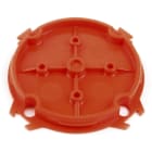 DIETZEL - PE-Betonbau-Befestigungsdeckel, Ø 68 mm, halogenfrei, orange