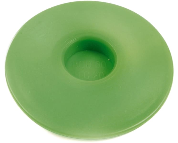 DIETZEL - PE-Betonbau-Abschlussdeckel, Ø 60 mm, halogenfrei, grün
