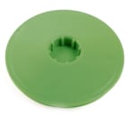 DIETZEL - PE-Betonbau-Abschlussdeckel, Ø 80 mm, halogenfrei, grün