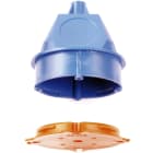 DIETZEL - PE-Betonbau-Deckenauslassdose-Set, halogenfrei, orange/blau