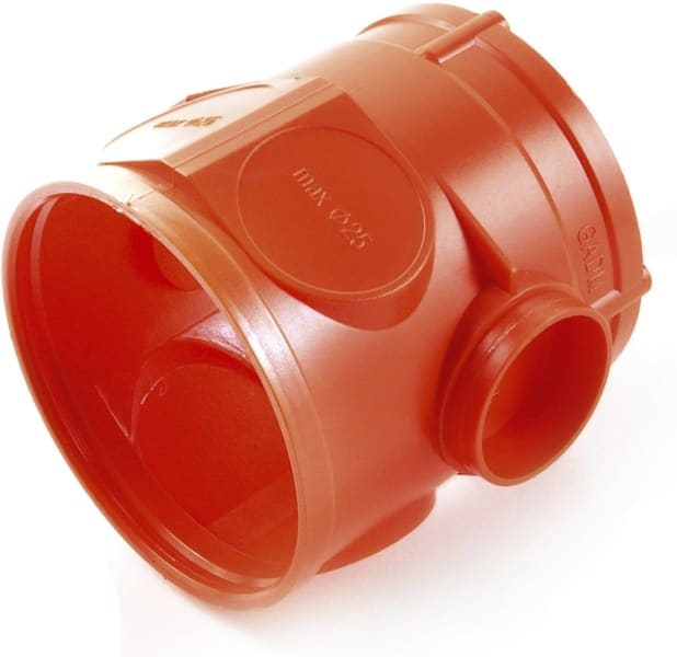 DIETZEL - PE-Betonbau-Geräteabzweigdose-Mittelteil, halogenfrei, orange