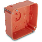 DIETZEL - Hohlwandabzweigkasten, 107x107x52 mm, chlorfrei, orange