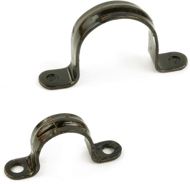 DIETZEL - STAPA-Schelle Ø 20 mm, zweilappig, pulverbeschichtet, schwarz