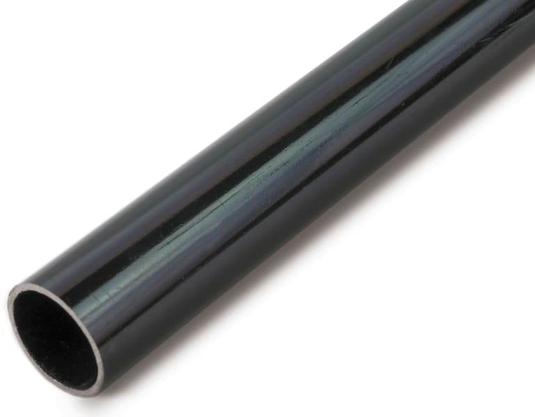 DIETZEL - STAPA-Steckrohr, Ø 63 mm, starr, schwer, pulverbeschichtet, schwarz, 3 m