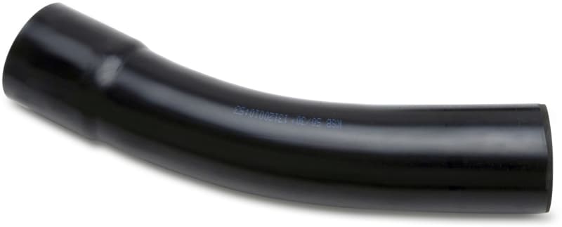 DIETZEL - PVC-Kabelschutz-Steckbogen, Ø 160 mm, 30°, gemufft, schwarz