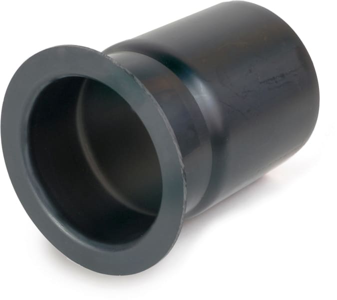 DIETZEL - PVC-Flanschstück, Ø 75 mm, rohrseitige Anbindung, schwarz