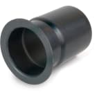 DIETZEL - PVC-Flanschstück, Ø 75 mm, rohrseitige Anbindung, schwarz