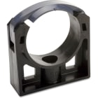 DIETZEL - PE-Kabelschutz-Klemmschelle mit Haltebügel, Ø 63 mm, schwarz-grau