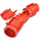 DIETZEL - PE-Kabelschutz-Halbschalen-Bogenelemente, Ø 110 mm, System Plastag, rot