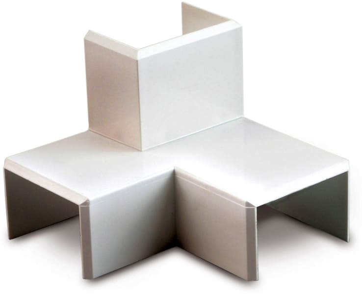 DIETZEL - Abzweigstück, 16x25 mm, eckig, rechts, für MIK/MIKA, weiß
