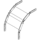 DIETZEL - Rinnenvertikalbogen, 100x60x300 mm, inkl. 2x KLR, sendzimir-feuerverzinkt