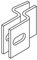 DIETZEL - Leiterhalter, 50x70 mm, tauchfeuerverzinkt