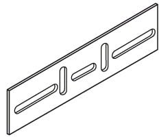 DIETZEL - Rinnenverbinder, 45x176 mm, inkl.Schrauben+Mutter, tauchfeuerverzinkt