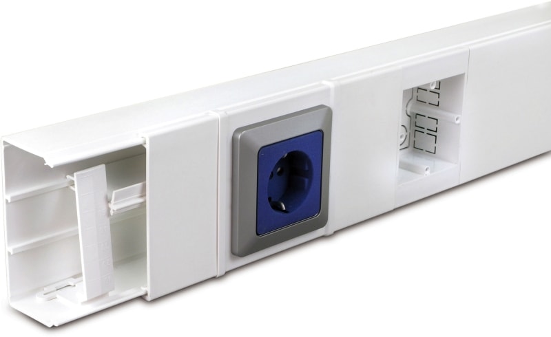 DIETZEL - PVC-Maxikanal, 150x150 mm, weiß, 3 m