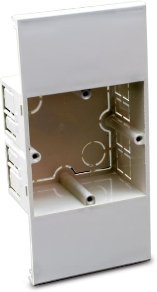 DIETZEL - Einbaudose, 70x150x40 mm, ohne Deckelkupplung, für MAK, weiß