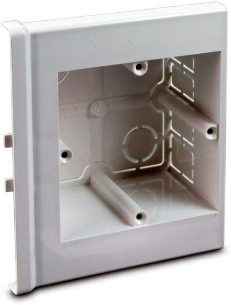 DIETZEL - Einbaudose, 86,5x100x40 mm, mit einseitiger Doppelkupplung, für MAK, weiß