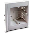 DIETZEL - Einbaudose, 86,5x100x40 mm, mit einseitiger Doppelkupplung, für MAK, weiß