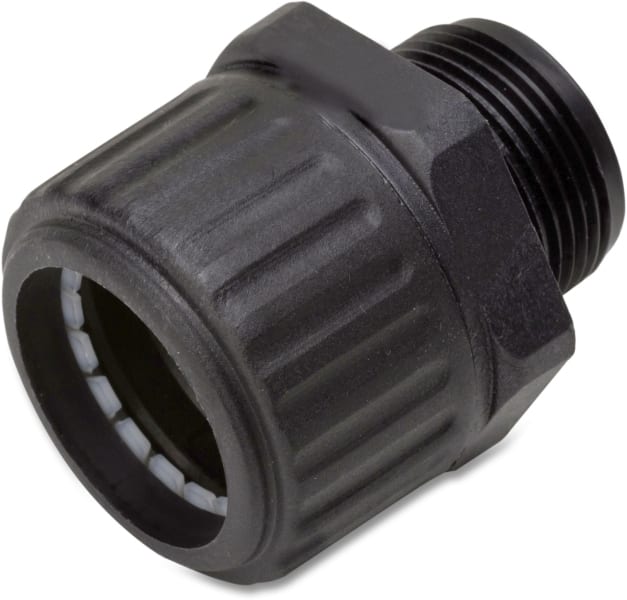 DIETZEL - Schlauchverschraubung,Ø50mm,M50x1,5mm,gerade,IP65,Polyamid,halogenfrei,schwarz
