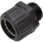DIETZEL - Schlauchverschraubung,Ø63mm,M63x1,5mm,gerade,IP65,Polyamid,halogenfrei,schwarz