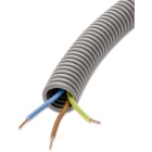 DIETZEL - PVC-Panzerflexrohr,Ø20mm,biegs.,Turborillen,vorverdr.,YE 3x1,5mm² ws,bl,ge/gn