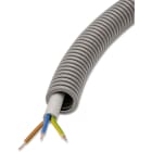 DIETZEL - PVC-Panzerflexrohr,Ø20mm,biegs.,mittel,Turborillen,vorverdr.,YM 3x1,5mm²