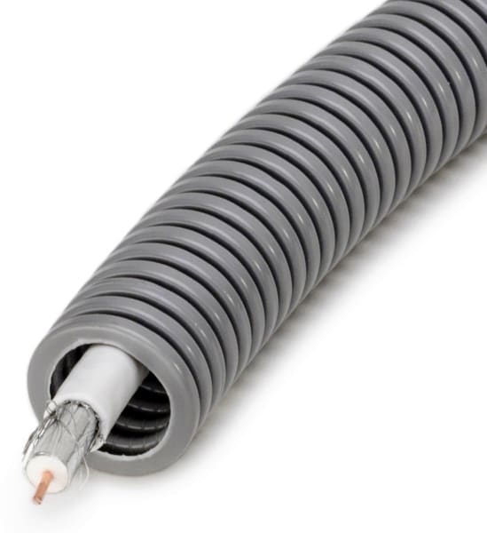 DIETZEL - PVC-Panzerflexrohr,Ø20mm,biegs.,Turborillen,vorverdr.,KOAX Sat Digital Kabel