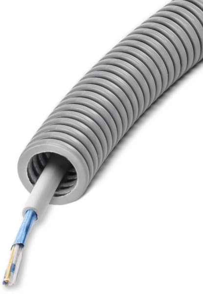 DIETZEL - PVC-Panzerflexrohr,Ø20mm,biegs.,mittel,Turborillen,vorverdr.,F-YAY 2x2x0,6