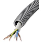 DIETZEL - PVC-Panzerflexrohr,Ø20mm,biegs.,mittel,Turborillen,vorverdr.,YM 5x1,5mm²
