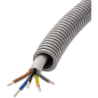 DIETZEL - PVC-Panzerflexrohr,Ø25mm,biegs.,mittel,Turborillen,vorverdr.,YM 5x2,5mm²