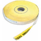 DIETZEL - PE-Ortungswarnband,40mm,m. 2 Edelstahldrähten,Achtung Lichtwellenleiter,ge,250m