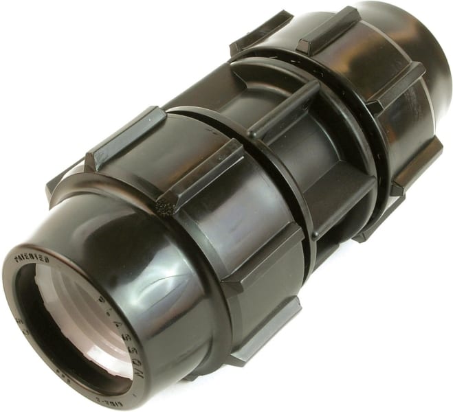DIETZEL - PP-Schraubverbinder Ø 32 mm, druckdicht, schwarz