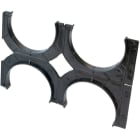 DIETZEL - Abstandhalter für Kabelschutzrohr, Ø 125 mm, 4 zügig, doppelseitig, schwarz