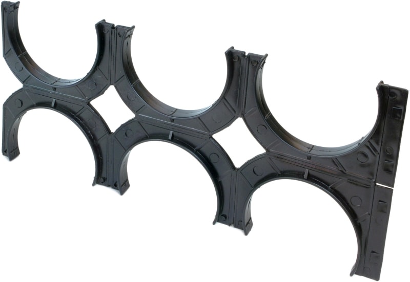DIETZEL - Abstandhalter für Kabelschutzrohr, Ø 125 mm, 6 zügig, doppelseitig, schwarz