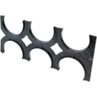 DIETZEL - Abstandhalter für Kabelschutzrohr, Ø 125 mm, 6 zügig, doppelseitig, schwarz