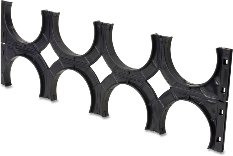 DIETZEL - Abstandhalter für Kabelschutzrohr, Ø 110 mm, 8 zügig, doppelseitig, schwarz