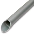DIETZEL - PVC-Isolierrohr, Ø20mm, starr, leicht, gemufft, Turborillen, hellgrau, 3 m