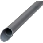 DIETZEL - PVC-Panzerrohr, Ø50mm, starr, mittel, gemufft, Turborillen, grau, 3 m