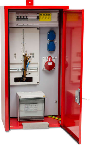 DIETZEL - Zählerverteilerschrank, D02/25A, 1xZählerplatz, 2x Schuko 16A.., 1xÜSP-Schutz