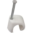 DIETZEL - Nagelschelle, Ø 3-5 mm, PP, Stahlnagel 20 mm, Nagel Ø 1,2 mm, natur