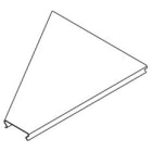 DIETZEL - Rinnenreduzierungsdeckel, links, 200/100x500 mm, sendzimir-feuerverzinkt