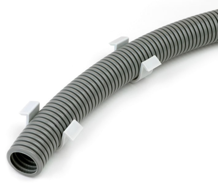DIETZEL - oMEGA-Mauernutschelle, Ø 16-25 mm, Größe B, halogenfrei, hellgrau