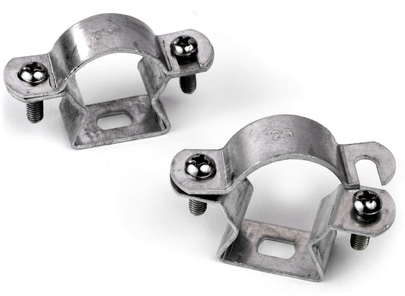 DIETZEL - Rohrabstandschelle, Ø 25 mm, mit Edelstahlschrauben, Aluminium