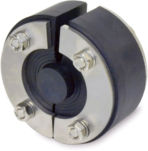 DIETZEL - Ringraumdichtung,Ø100mm,Segmentring,1 Durchg./Ø24-52mm,40mm Dichtbreite,V2A/EPDM
