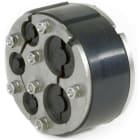 DIETZEL - Ringraumdichtung,Ø100mm,Segmentring,2Durchg./Ø8-30mm,3Durchg./Ø4-16,5mm,40mm Dbr
