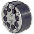 DIETZEL - Ringraumdichtung,Ø100mm,Segmentring,8Durchg./Ø4-16,5mm,40mm Dichtbreite,V2A/EPDM