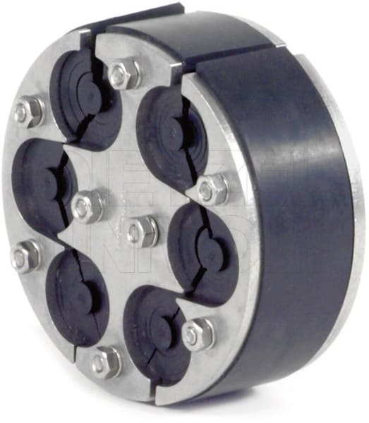 DIETZEL - Ringraumdichtung,Ø125mm,Segmentring,6 Durchg./Ø6-31mm,40mm Dichtbreite,V2A/EPDM