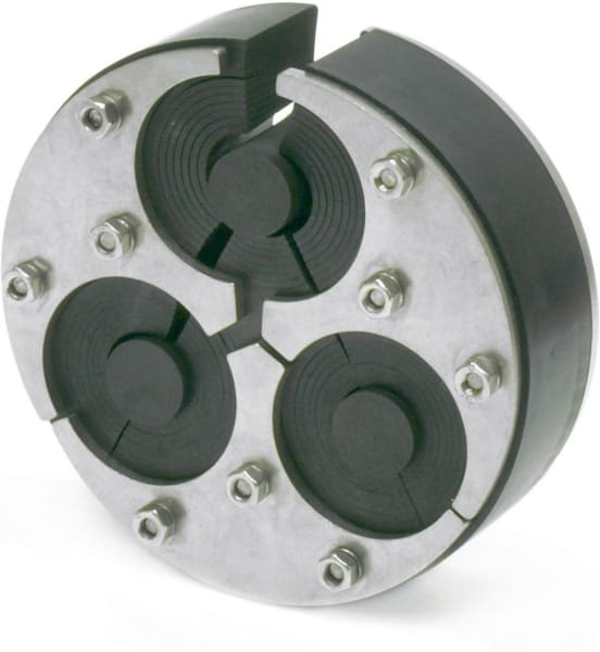 DIETZEL - Ringraumdichtung,Ø150mm,Segmentring,3 Durchg./Ø22-54mm,40mm Dichtbreite,V2A/EPDM