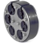 DIETZEL - Ringraumdichtung,Ø150mm,Segmentring,6 Durchg./8-35mm,40mm Dichtbreite,V2A/EPDM