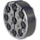 DIETZEL - Ringraumdichtung,Ø150mm,Segmentring,9 Durchg./6-25mm,40mm Dichtbreite,V2A/EPDM